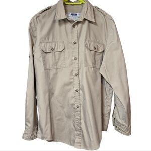 Vintage Tilley's Button Up Shirt Utility Safari Men's Size Large